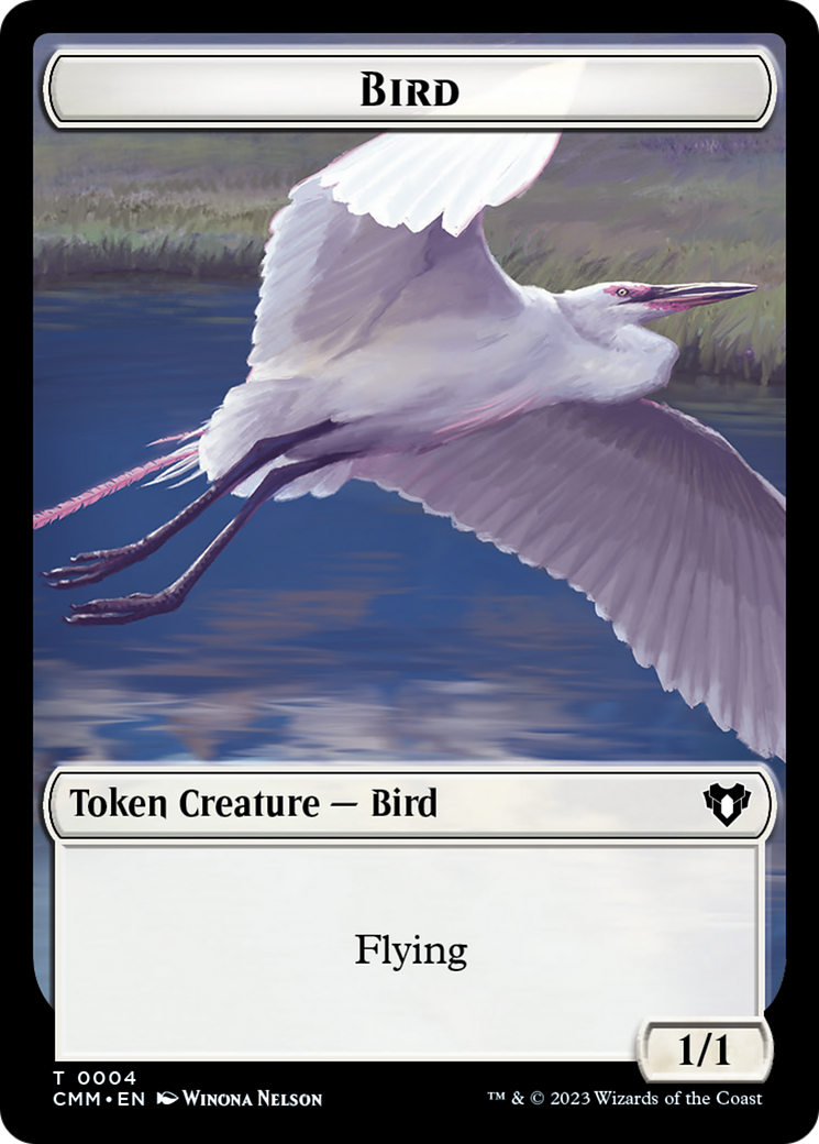 Copy (54) // Bird Double-Sided Token [Commander Masters Tokens] | Tacoma Games