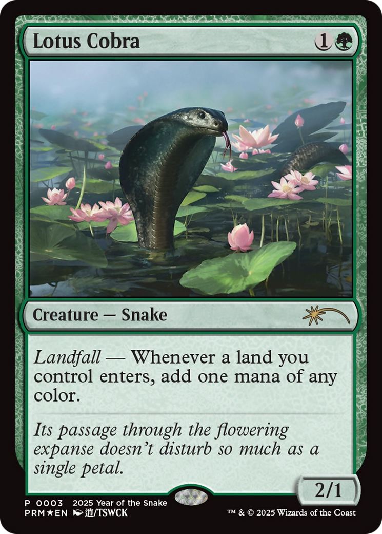 Lotus Cobra (Year of the Snake 2025) [Standard Showdown Promos] | Tacoma Games
