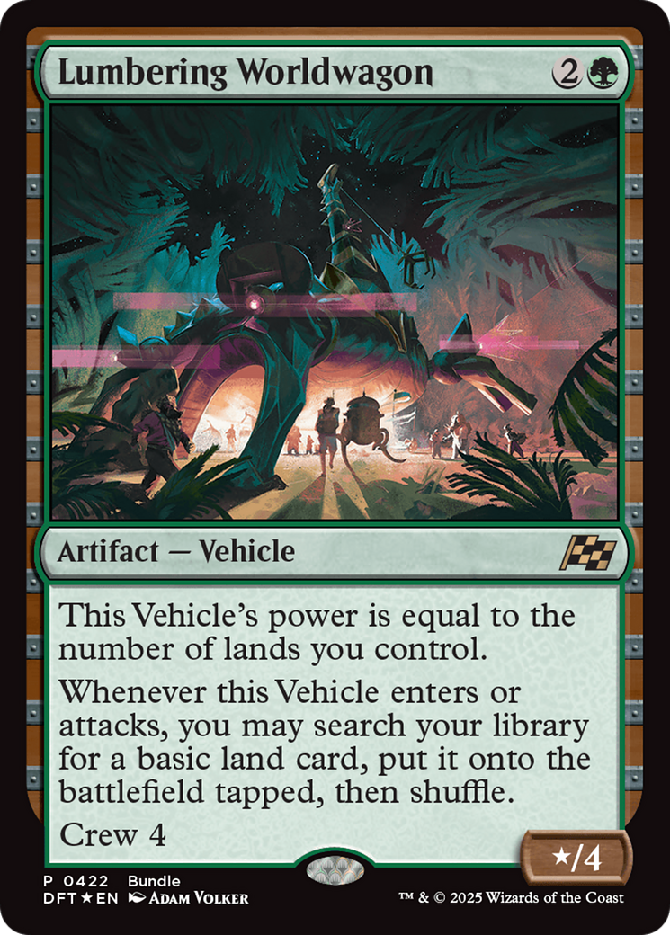 Lumbering Worldwagon (Bundle) [Aetherdrift Promos] | Tacoma Games