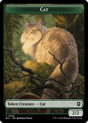 Elemental // Cat Double-Sided Token [Bloomburrow Commander Tokens] | Tacoma Games