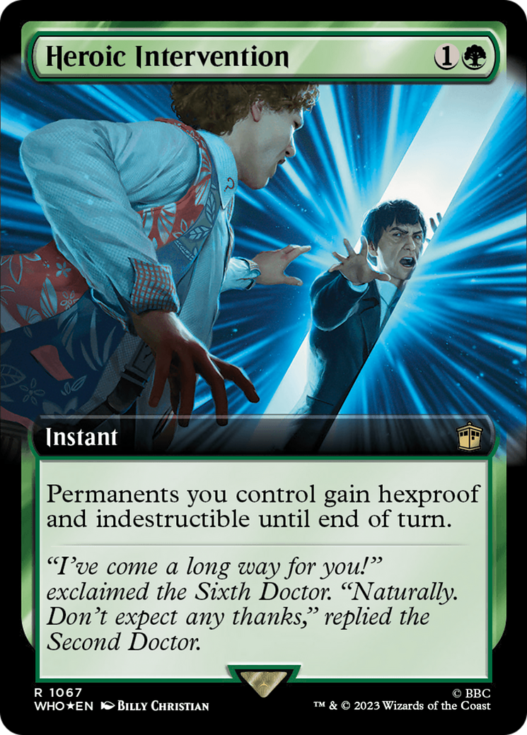 Heroic Intervention (Extended Art) (Surge Foil) [Doctor Who] | Tacoma Games