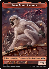 First Mate Ragavan // Treasure Double-Sided Token [Tarkir: Dragonstorm Commander Tokens] | Tacoma Games