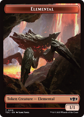 Elemental (0016) // Gold Double-Sided Token [Tarkir: Dragonstorm Commander Tokens] | Tacoma Games