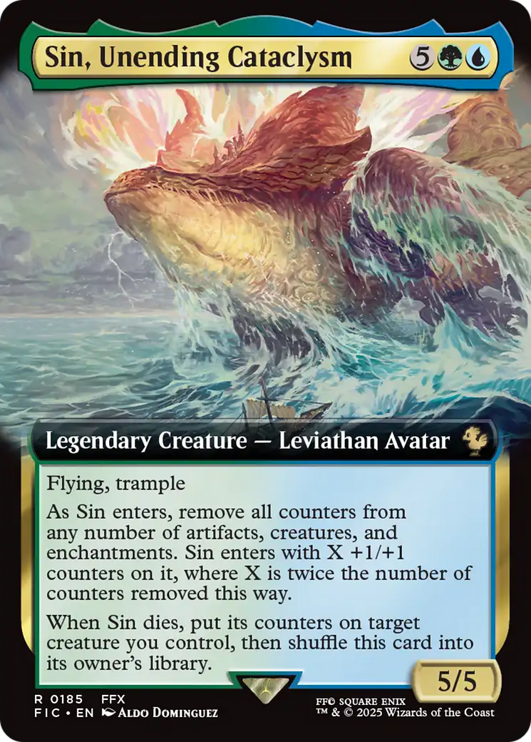 Sin, Unending Cataclysm (Extended Art) [FINAL FANTASY Commander] | Tacoma Games