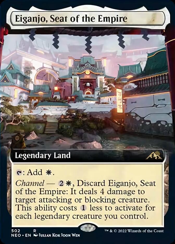 Eiganjo, Seat of the Empire (Extended Art) [Kamigawa: Neon Dynasty] | Tacoma Games