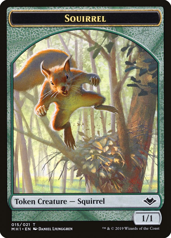 Shapeshifter (001) // Squirrel (015) Double-Sided Token [Modern Horizons Tokens] | Tacoma Games