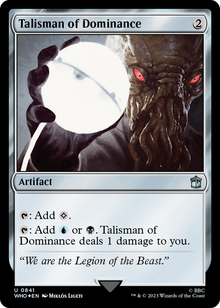 Talisman of Dominance (Surge Foil) [Doctor Who] | Tacoma Games