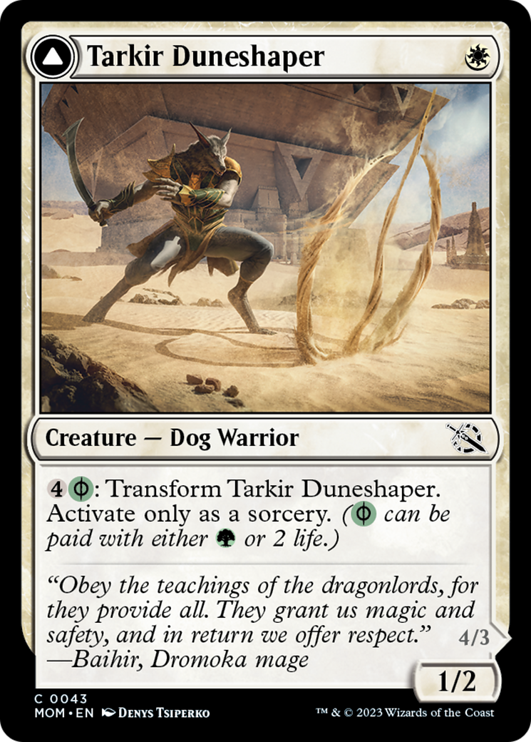 Tarkir Duneshaper // Burnished Dunestomper [March of the Machine] | Tacoma Games