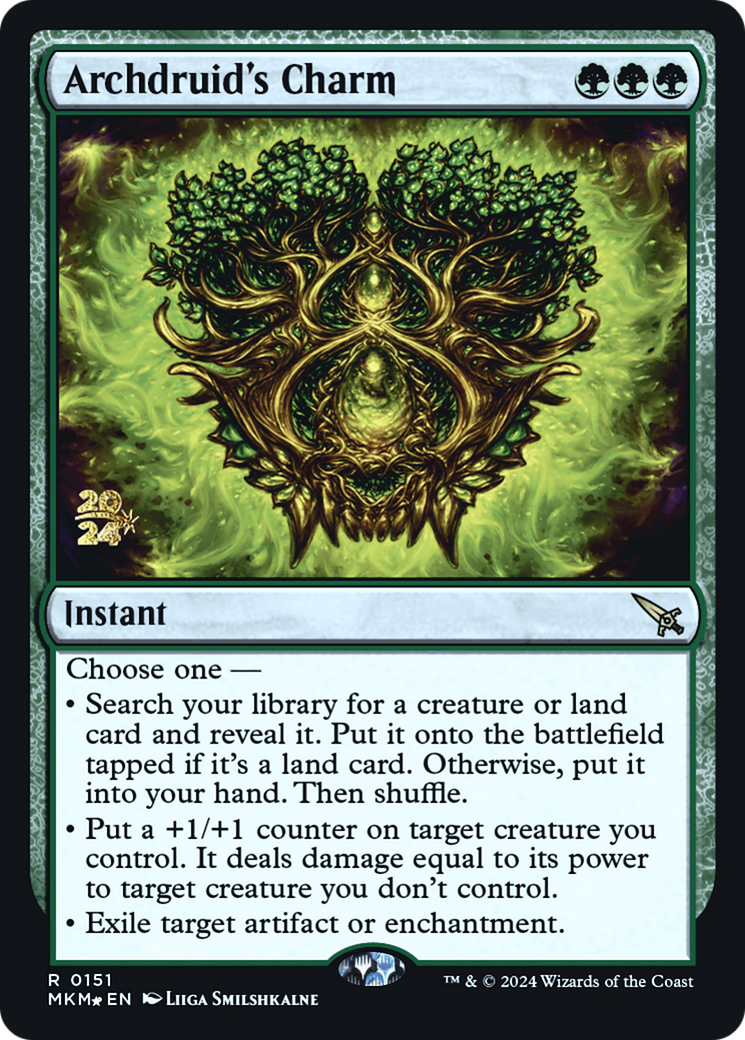 Archdruid's Charm [Murders at Karlov Manor Prerelease Promos] | Tacoma Games