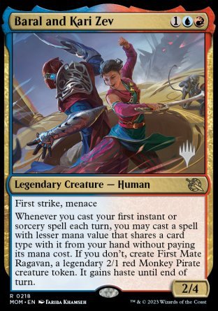 Baral and Kari Zev (Promo Pack) [March of the Machine Promos] | Tacoma Games