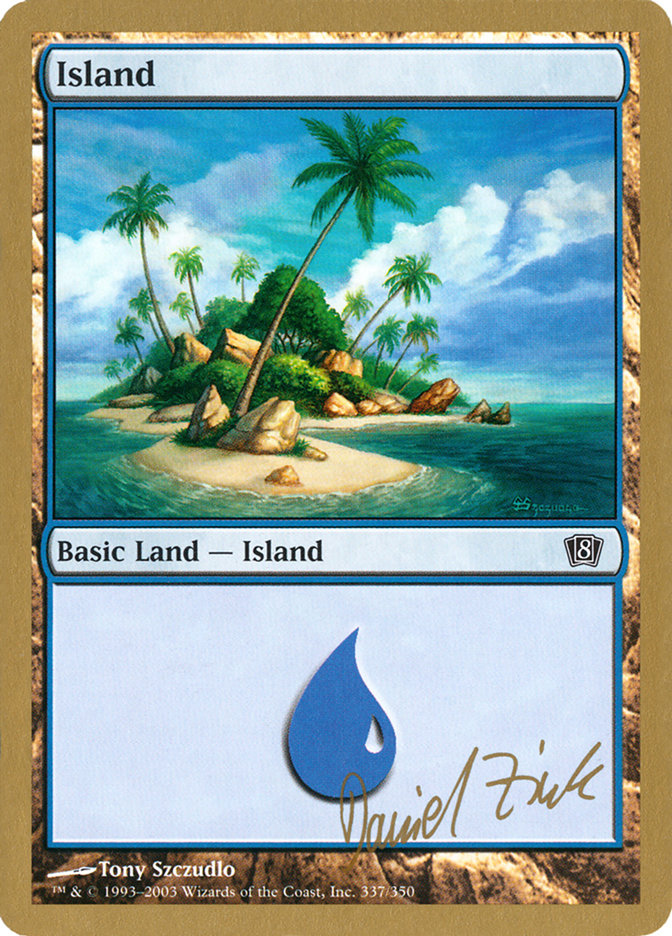 Island (dz337) (Daniel Zink) [World Championship Decks 2003] | Tacoma Games