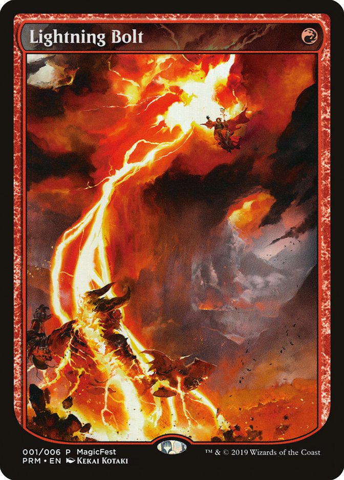 Lightning Bolt (Textless) [MagicFest 2019] | Tacoma Games