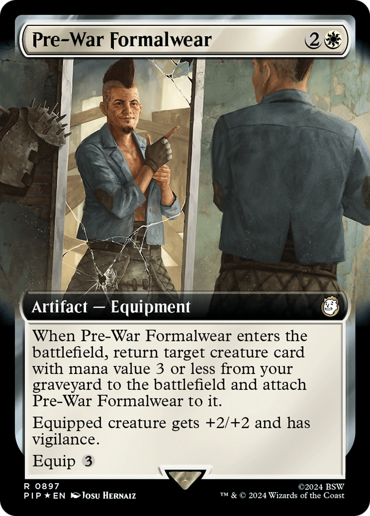 Pre-War Formalwear (Extended Art) (Surge Foil) [Fallout] | Tacoma Games