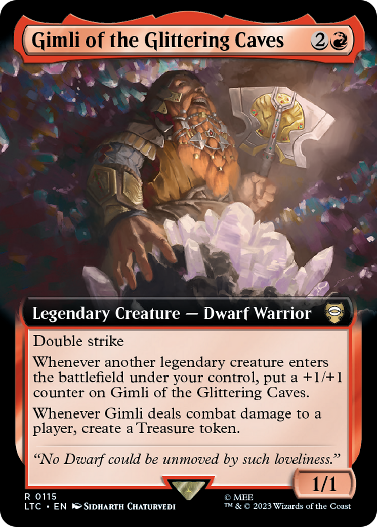 Gimli of the Glittering Caves (Extended Art) [The Lord of the Rings: Tales of Middle-Earth Commander] | Tacoma Games