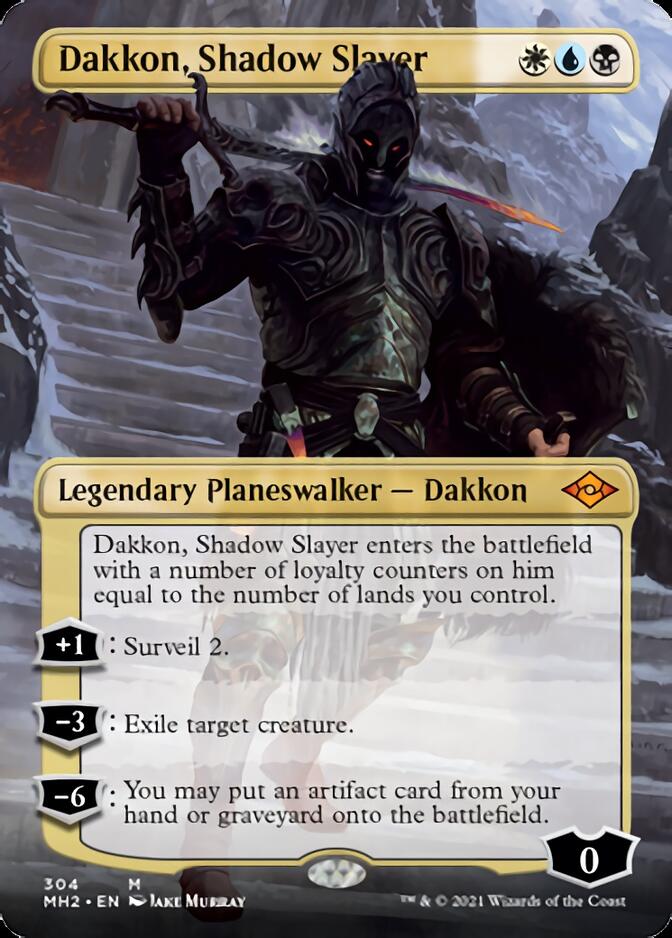 Dakkon, Shadow Slayer (Borderless) [Modern Horizons 2] | Tacoma Games