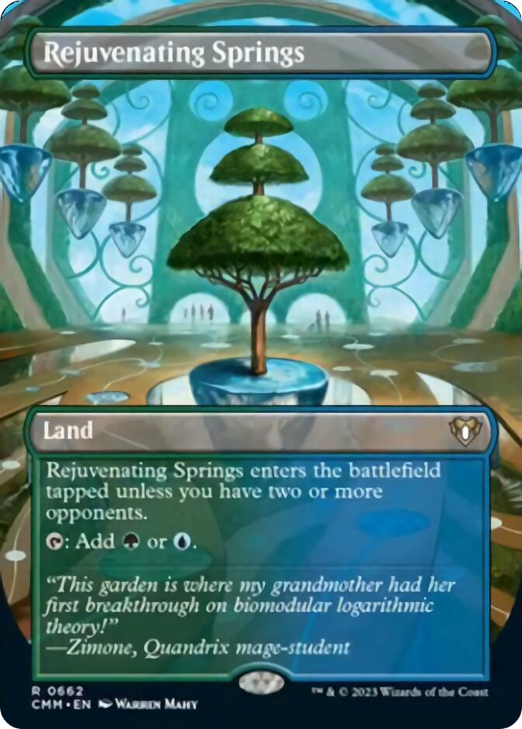 Rejuvenating Springs (Borderless Alternate Art) [Commander Masters] | Tacoma Games
