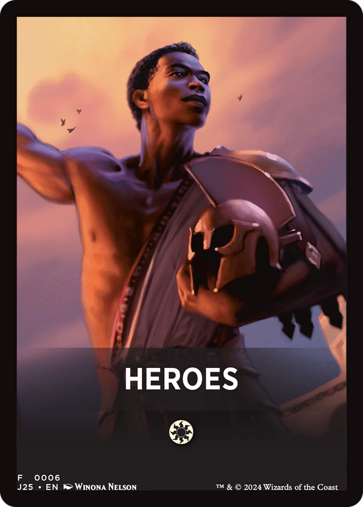 Heroes Theme Card [Foundations Jumpstart Front Cards] | Tacoma Games