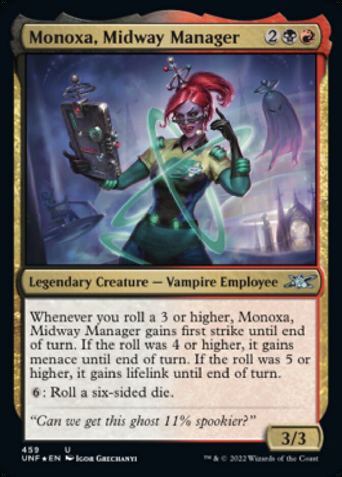 Monoxa, Midway Manager (Galaxy Foil) [Unfinity] | Tacoma Games