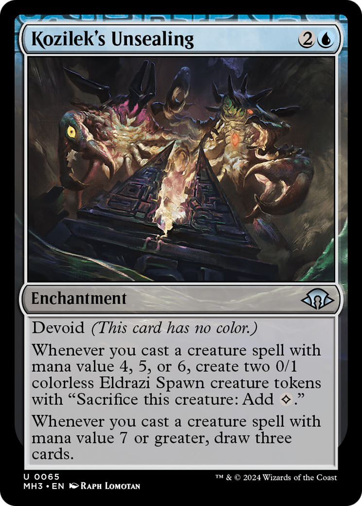 Kozilek's Unsealing [Modern Horizons 3] | Tacoma Games
