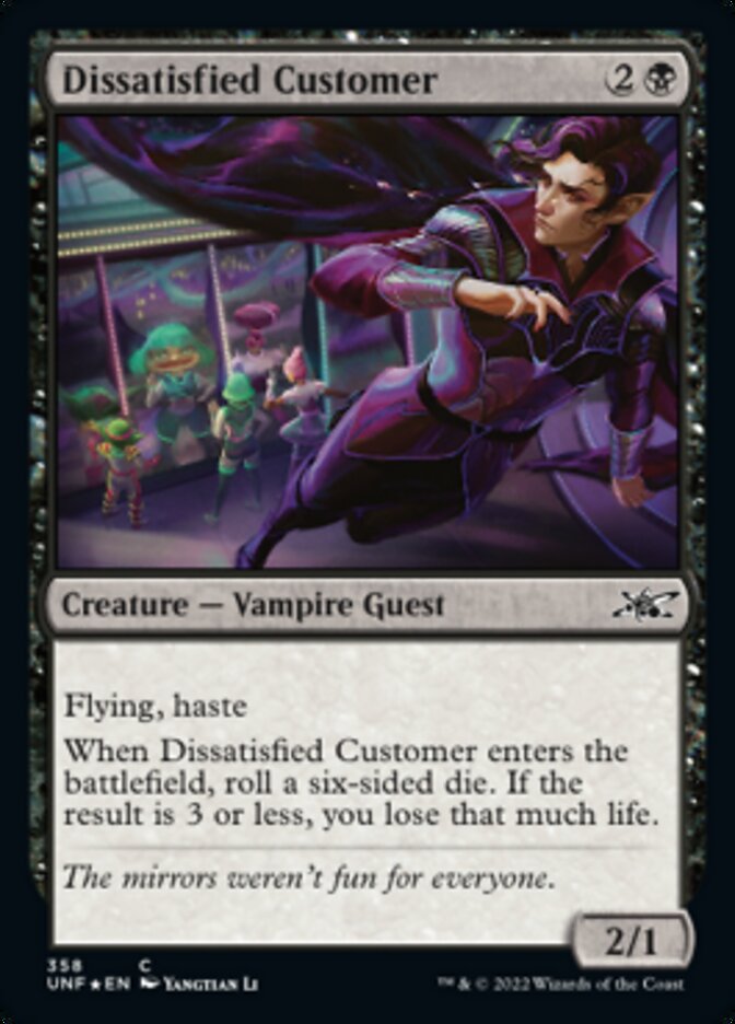 Dissatisfied Customer (Galaxy Foil) [Unfinity] | Tacoma Games