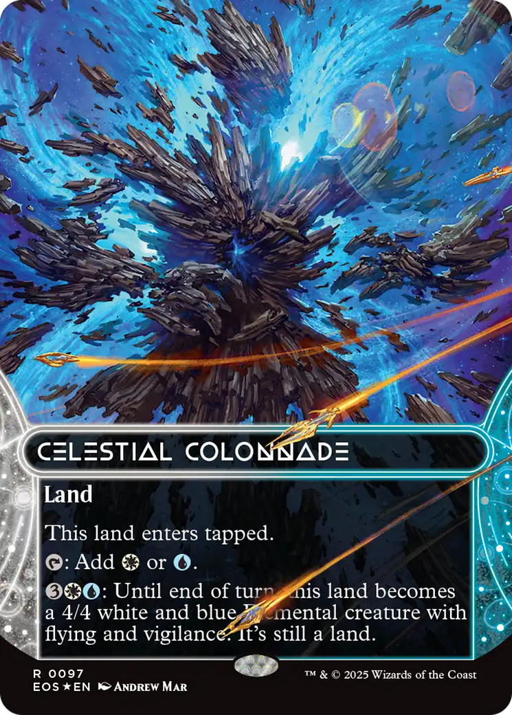 Celestial Colonnade (0097) (Borderless) (Galaxy Foil) [Edge of Eternities: Stellar Sights] | Tacoma Games