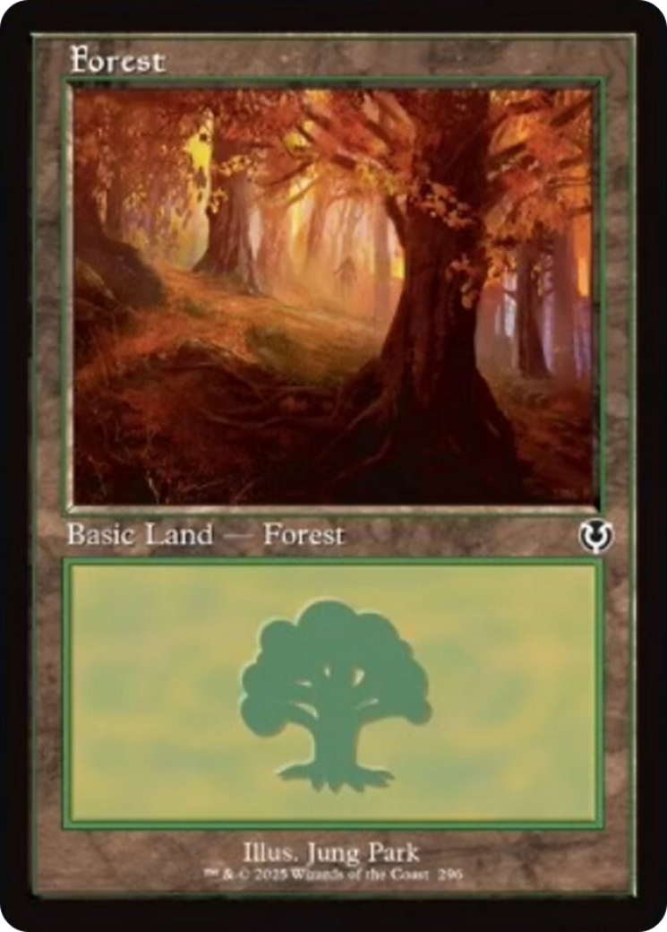 Forest (296) (Retro Frame) [Innistrad Remastered] | Tacoma Games