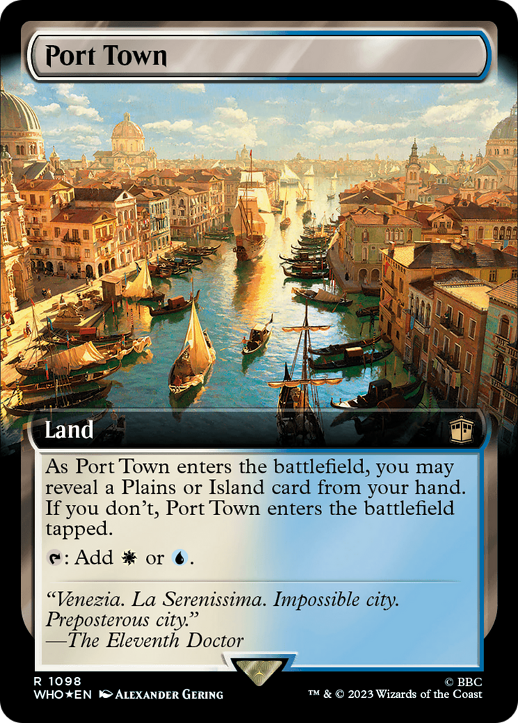 Port Town (Extended Art) (Surge Foil) [Doctor Who] | Tacoma Games