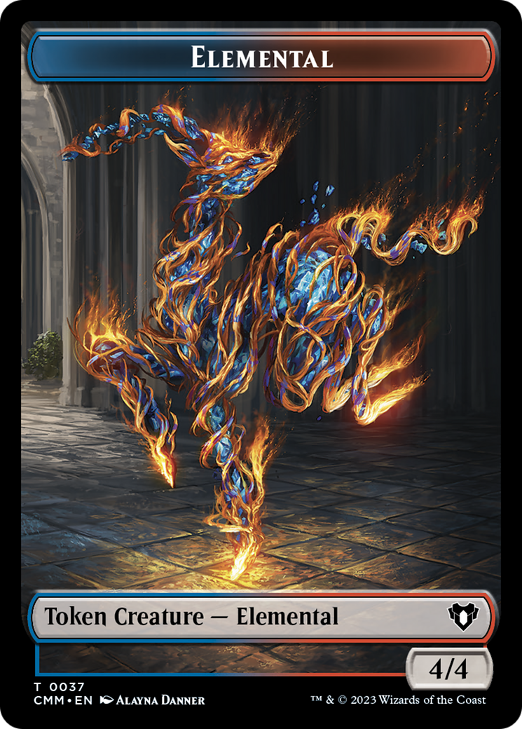 Elemental Token (37) [Commander Masters Tokens] | Tacoma Games