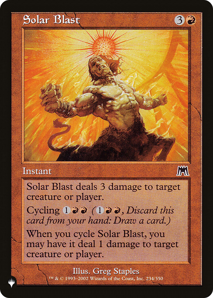 Solar Blast [The List Reprints] | Tacoma Games