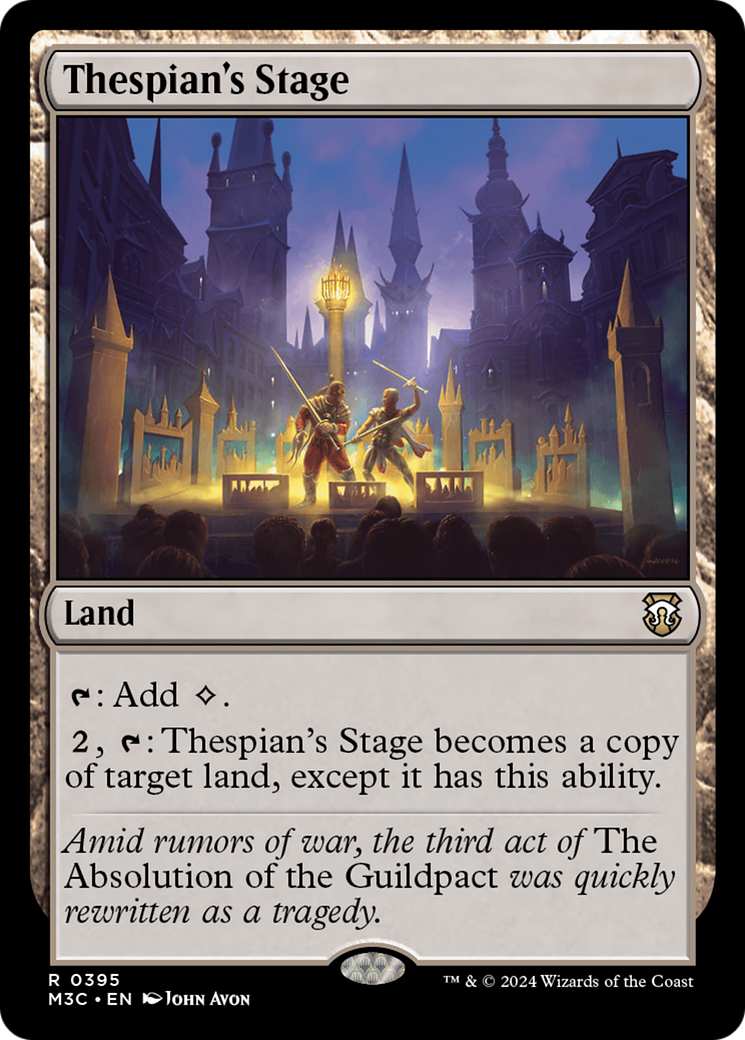 Thespian's Stage (Ripple Foil) [Modern Horizons 3 Commander] | Tacoma Games