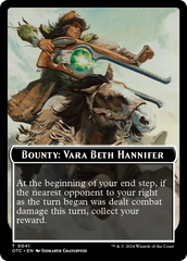 Bounty: Vara Beth Hannifer // Bounty Rules Double-Sided Token [Outlaws of Thunder Junction Commander Tokens] | Tacoma Games