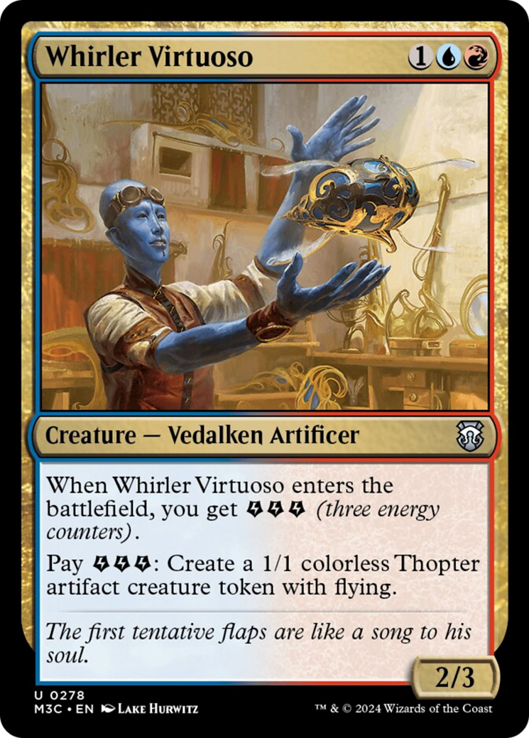 Whirler Virtuoso (Ripple Foil) [Modern Horizons 3 Commander] | Tacoma Games