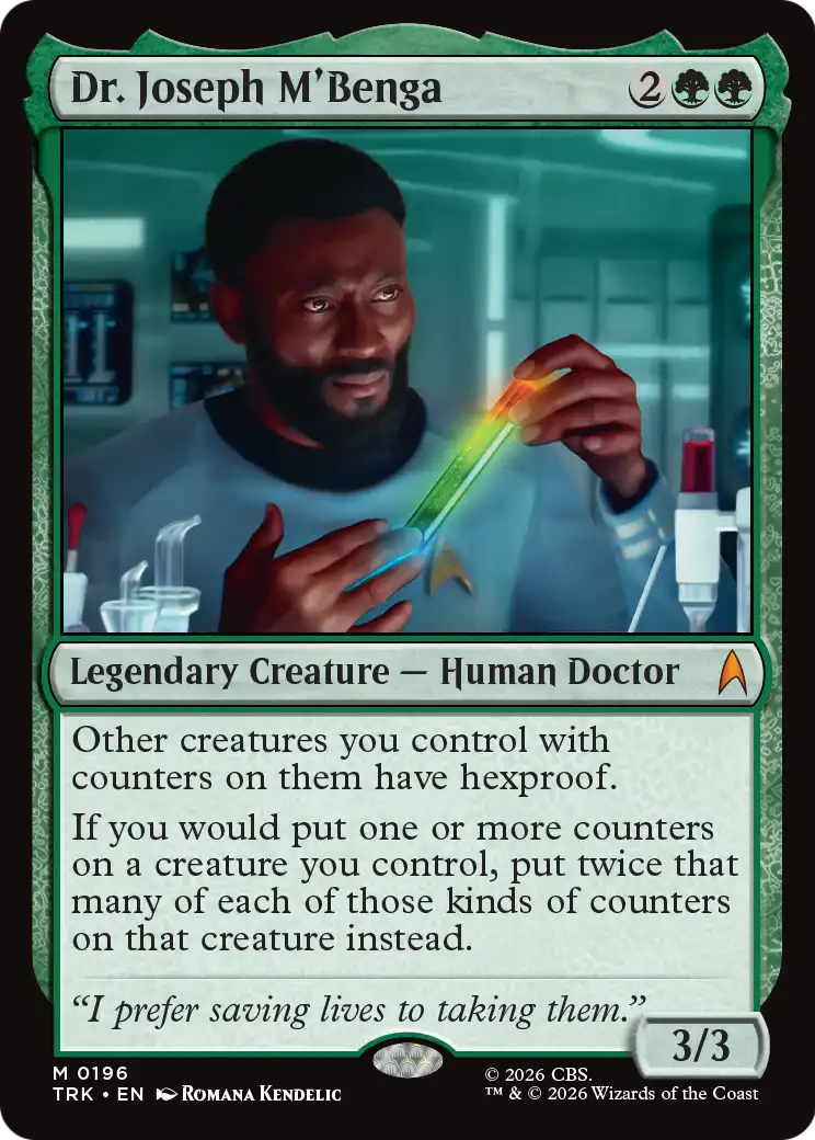 Dr. Joseph M'Benga [Star Trek] | Tacoma Games