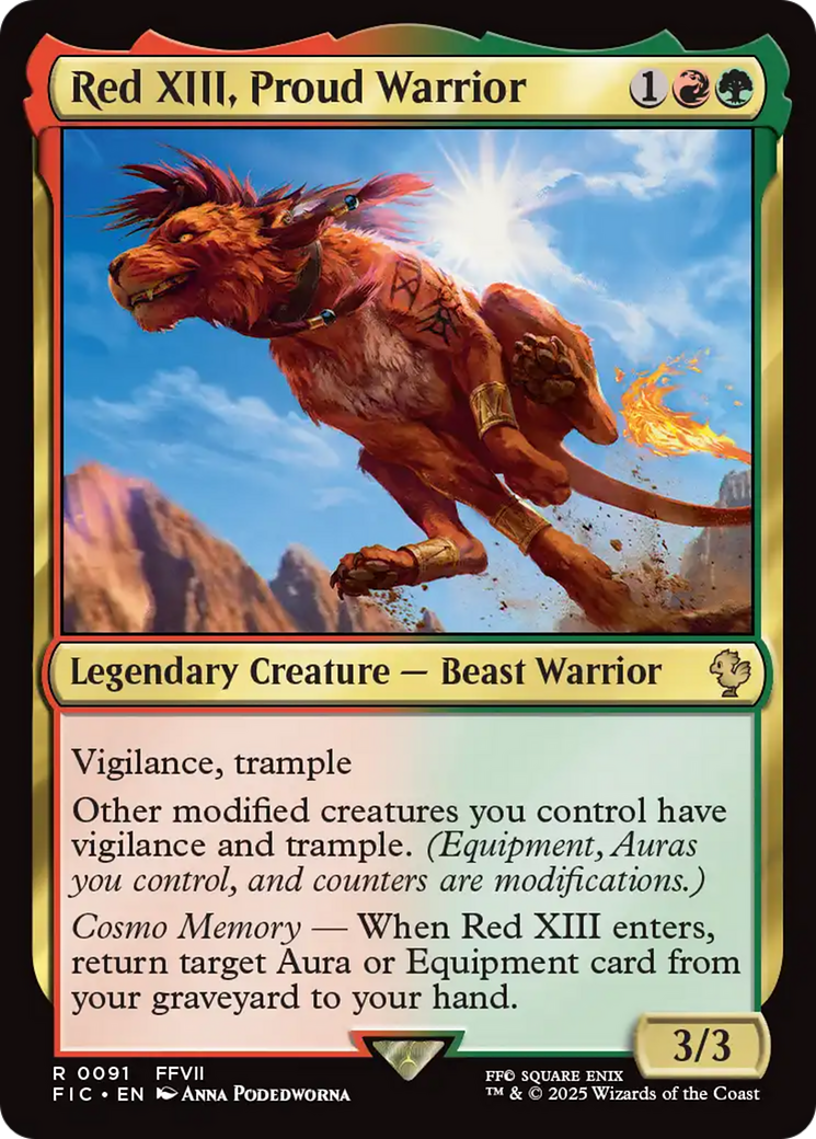Red XIII, Proud Warrior [FINAL FANTASY Commander] | Tacoma Games
