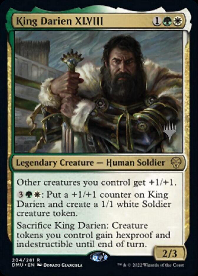 King Darien XLVIII (Promo Pack) [Dominaria United Promos] | Tacoma Games