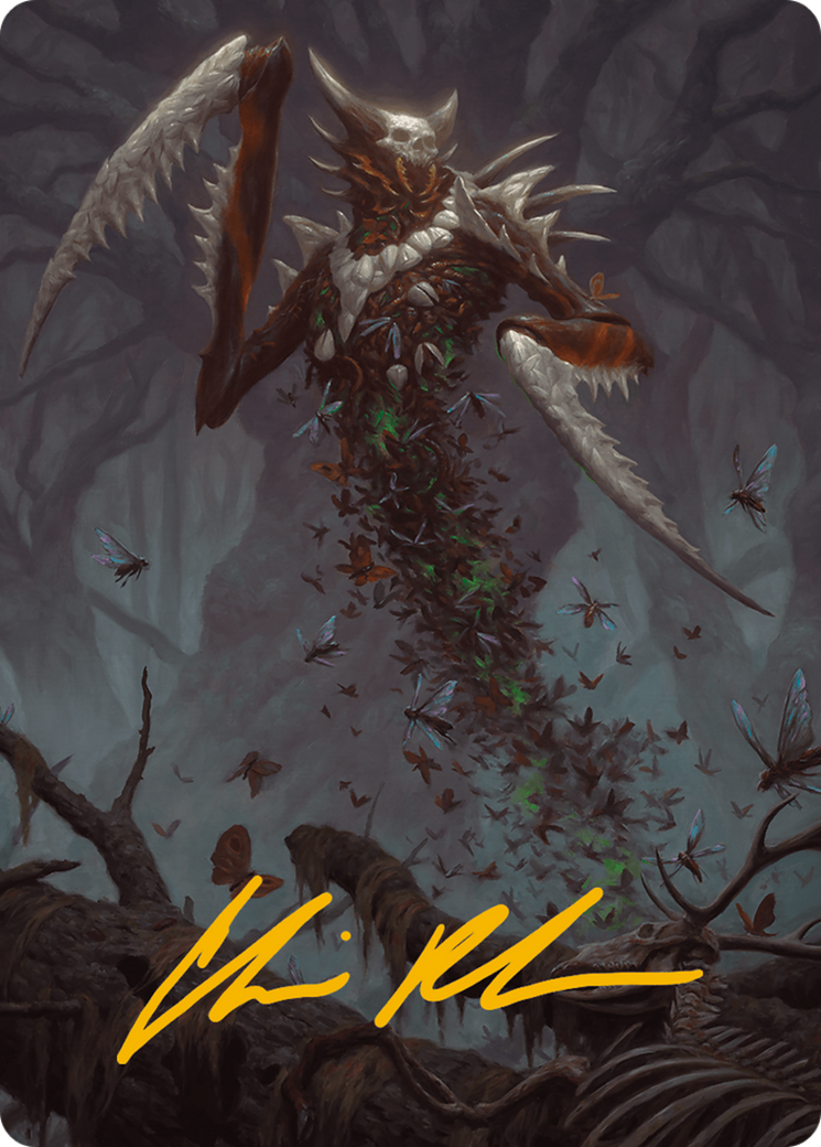 Grist, the Plague Swarm Art Card (Gold-Stamped Signature) [Modern Horizons 3 Art Series] | Tacoma Games