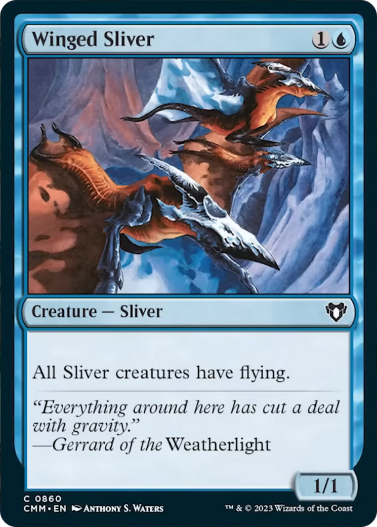 Winged Sliver [Commander Masters] | Tacoma Games