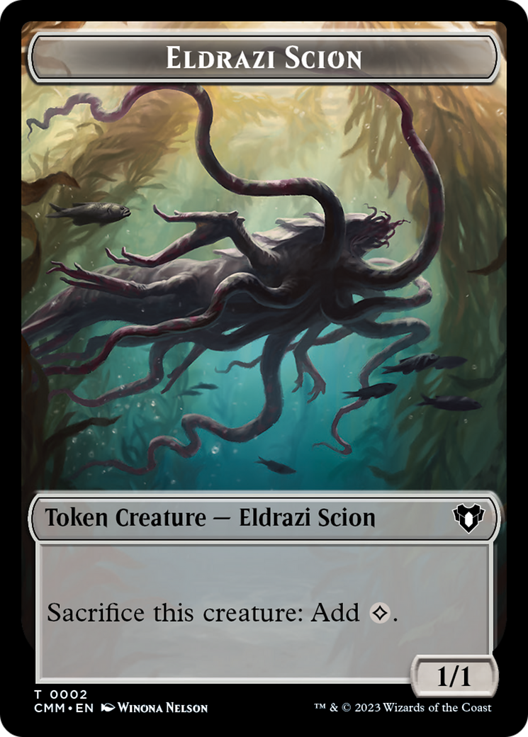 Eldrazi Scion // Myr Double-Sided Token [Commander Masters Tokens] | Tacoma Games