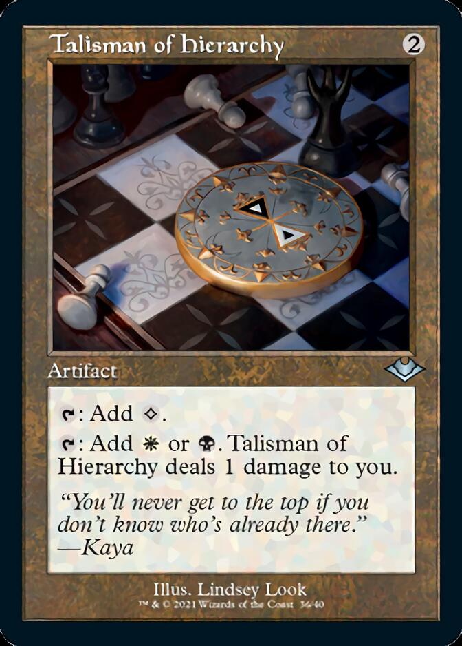 Talisman of Hierarchy (Retro Foil Etched) [Modern Horizons] | Tacoma Games