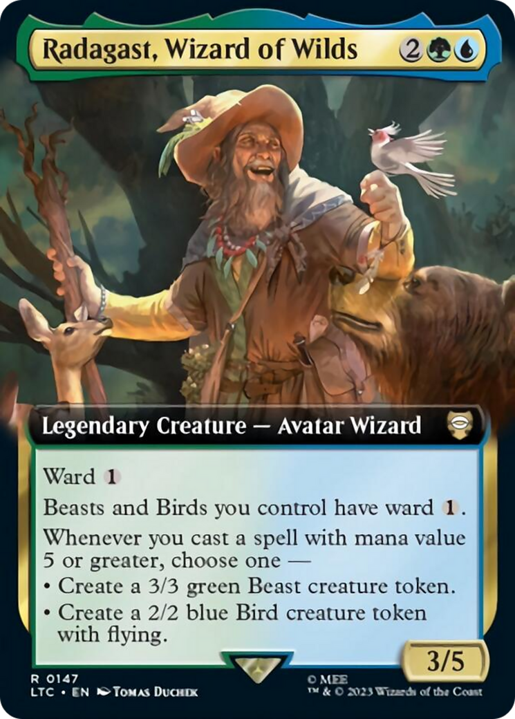 Radagast, Wizard of Wilds (Extended Art) [The Lord of the Rings: Tales of Middle-Earth Commander] | Tacoma Games