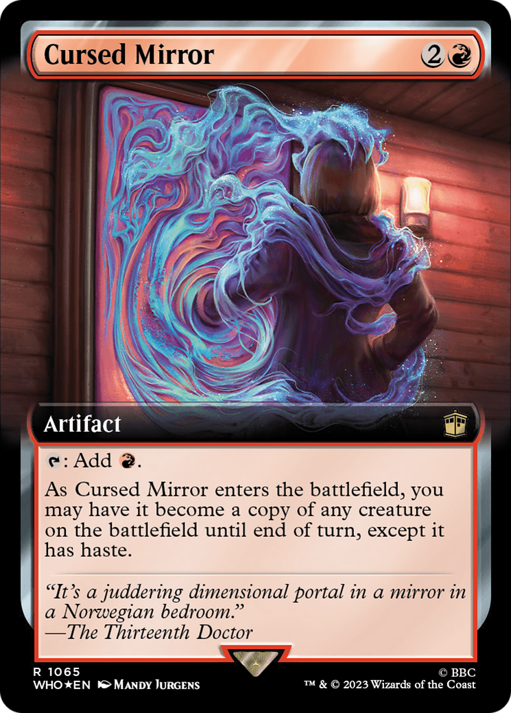 Cursed Mirror (Extended Art) (Surge Foil) [Doctor Who] | Tacoma Games