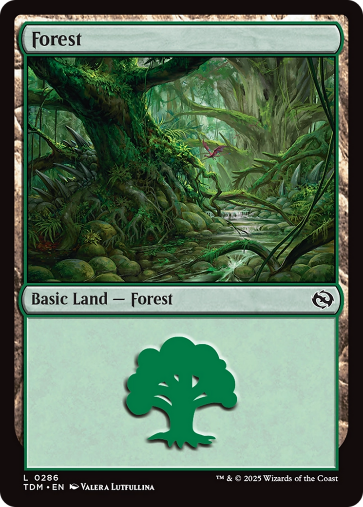 Forest (0286) [Tarkir: Dragonstorm] | Tacoma Games