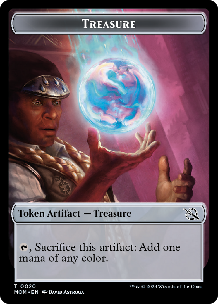 Treasure // Gremlin Double-Sided Token [March of the Machine Commander Tokens] | Tacoma Games