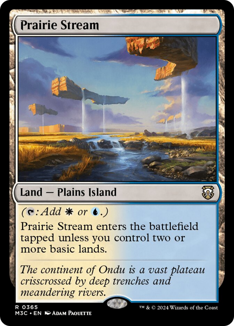 Prairie Stream (Ripple Foil) [Modern Horizons 3 Commander] | Tacoma Games