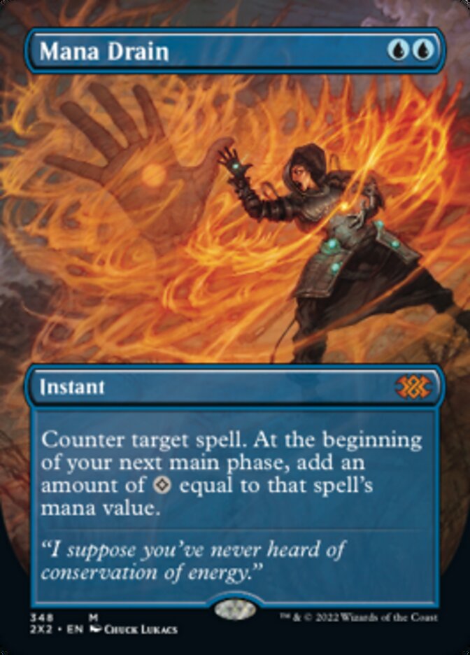 Mana Drain (Borderless Alternate Art) [Double Masters 2022] | Tacoma Games