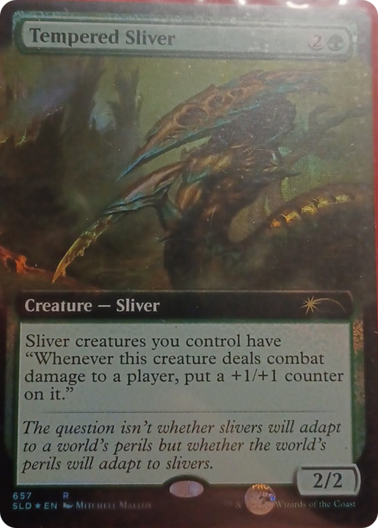 Tempered Sliver (Extended Art) [Secret Lair Drop Promos] | Tacoma Games