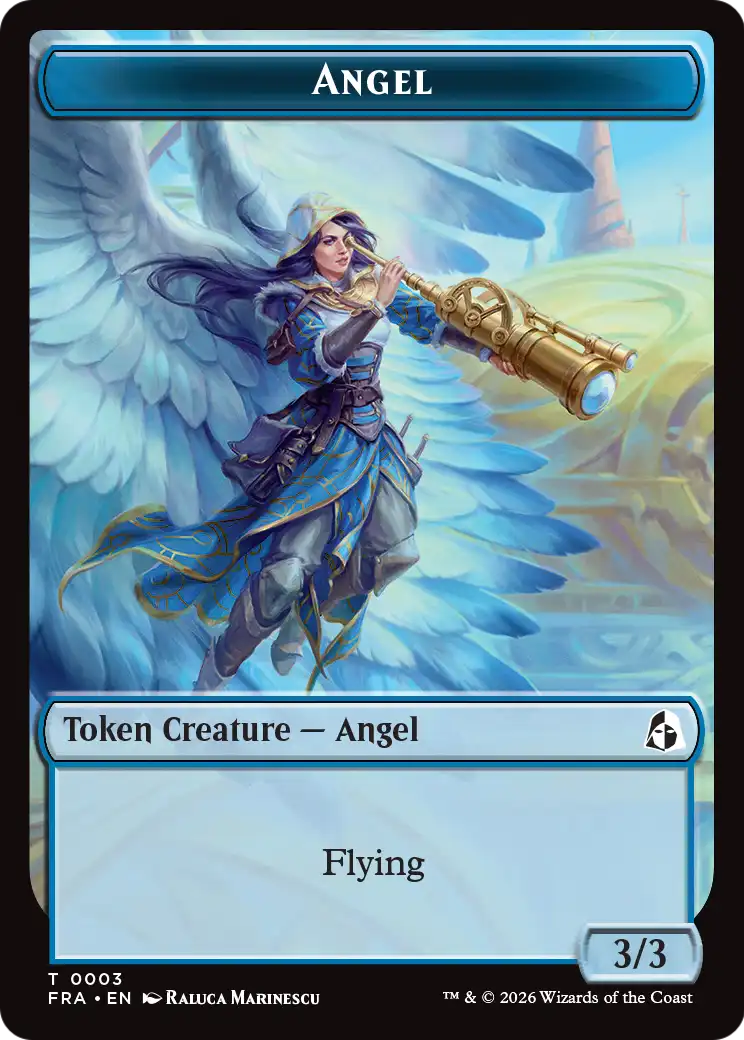 Angel (0003) // Beast Double-Sided Token [Reality Fracture Tokens] | Tacoma Games