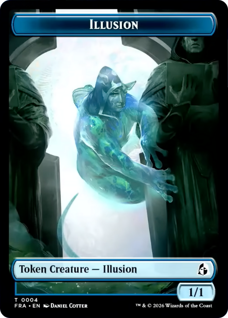 Illusion // Jace Double-Sided Token [Reality Fracture Tokens] | Tacoma Games