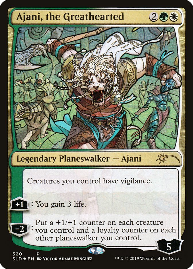 Ajani, the Greathearted (Stained Glass) [Secret Lair Drop Promos] | Tacoma Games