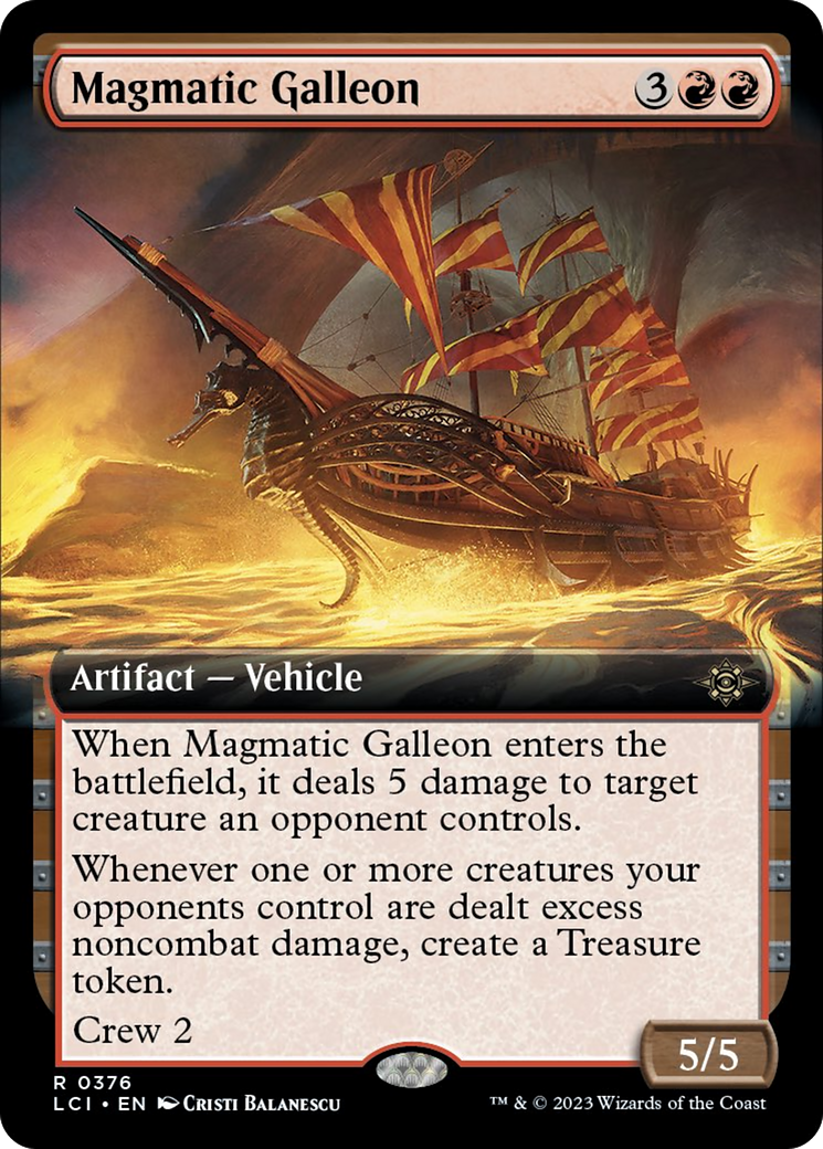 Magmatic Galleon (Extended Art) [The Lost Caverns of Ixalan] | Tacoma Games